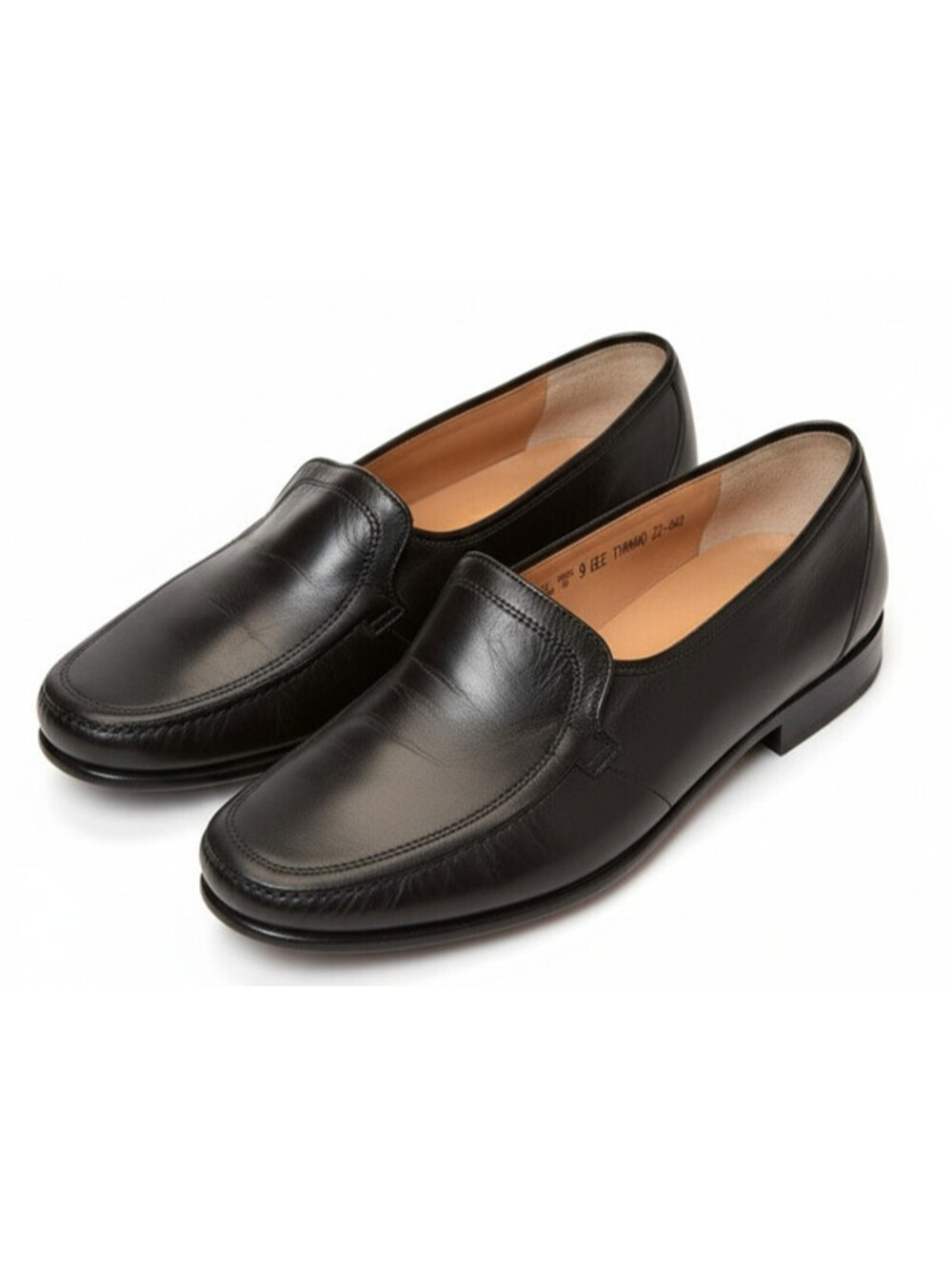 Bally Tirano II Mens 9 EEE Black Leather Loafers Dress Shoes Swiss Made Wide